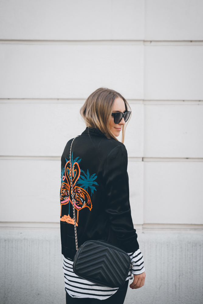 Must have for spring - Bomber Jacket. How to wear a Bomber Jacket. 